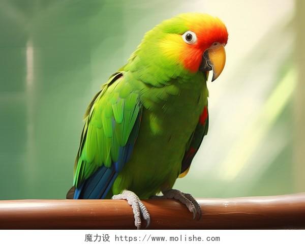 大自然野生动物禽类鸟类色彩鲜艳的鹦鹉拥有五颜六色漂亮的羽毛